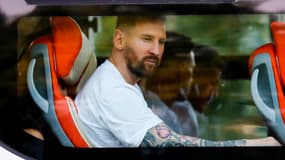 Lionel Messi dans le car avec la sélection argentine en Chine, le 15 juin 2023