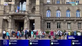 Strasbourg: ils demandent la réouverture du parc du palais du Rhin