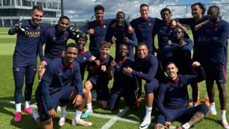 Kylian Mbappé poste une photo de l'entraînement des lofteurs du PSG, 2 août 2023