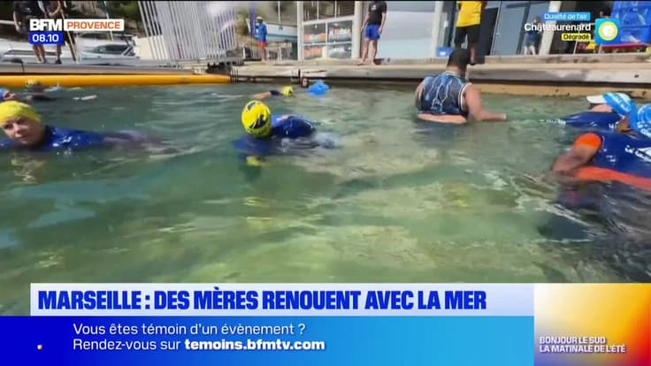 Marseille : une association apprend à nager à des mères de famille