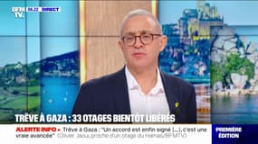 Accord Israël-Hamas: "C'est une vraie avancée" mais "avec beaucoup d'incertitudes", estime Olivier Jaoui, proche d'un otage du Hamas