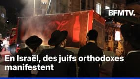 En Israël, les ultra-orthodoxes manifestent contre la volonté du gouvernement de leur faire rejoindre l'armée