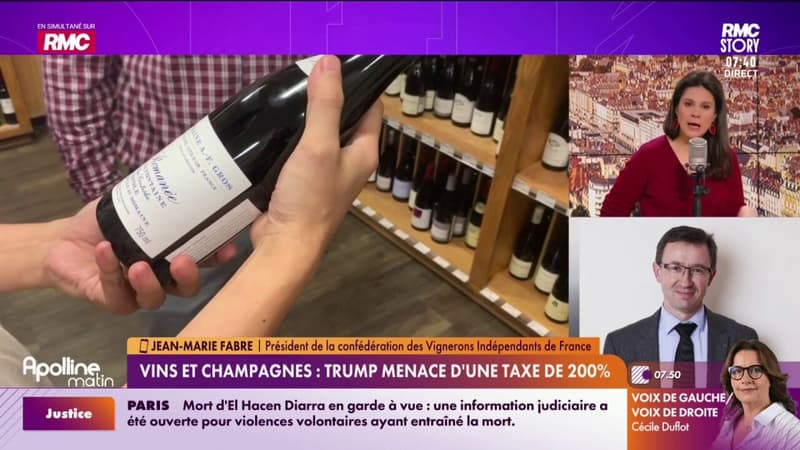 Vin et champagnes : Trump menace d'une taxe de 200%