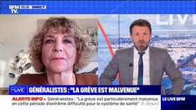 "Avant quand les médecins faisaient grève, ils continuaient à recevoir leurs patients", souligne Catherine Simonin, membre du bureau France Assos Santé