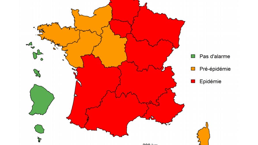 Etat d'avancée de la grippe pour la deuxième semaine du mois de janvier 2019. Etat d'avancée de la grippe pour la deuxième semaine du mois de janvier 2019.
