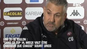 UBB 31-18 Toulon : "Dans ce Top 14, mieux vaut être chasseur que chassé" sourit Urios 