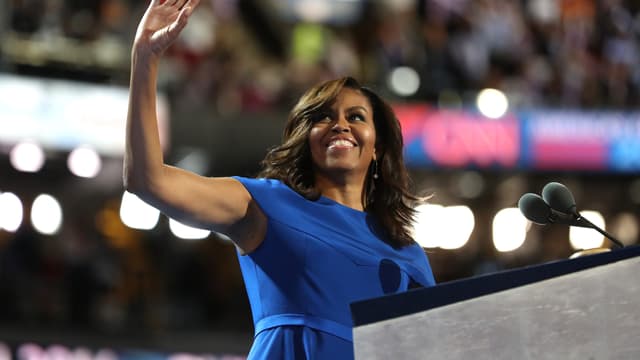 Michelle Obama lors de la convention nationale du parti démocrate, en juillet 2016.