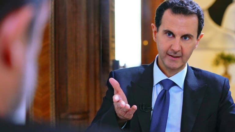 Le président syrien Bachar al-Assad lors d'une interview à Damas, le 28 novembre 2019