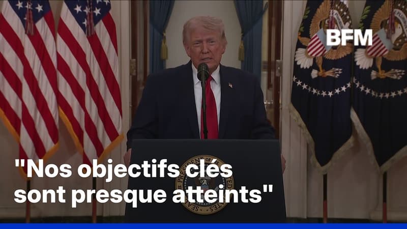 Guerre au Moyen-Orient: "Nos objectifs clés sont presque atteints" (Donald Trump)