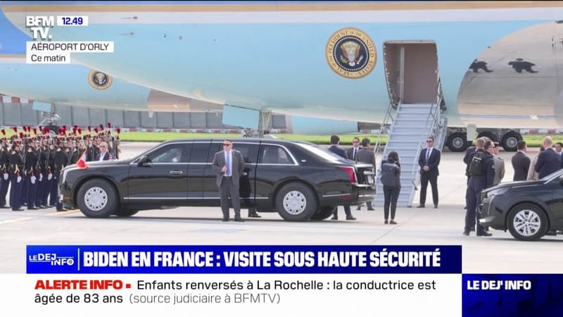 Routes fermées, voiture blindée... La visite de Joe Biden en France placée sous haute sécurité