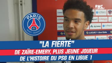 Clermont 0-5 PSG : "Une fierté d'être le plus jeune joueur de l'histoire du PSG en Ligue 1" savoure Zaïre-Emery