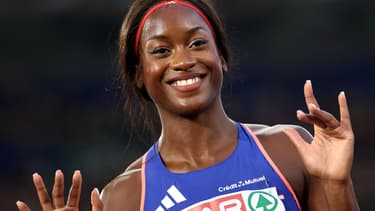 La hurdleuse française Cyréna Samba-Mayela aux championnats d'Europe d'athlétisme, 8 juin 2024