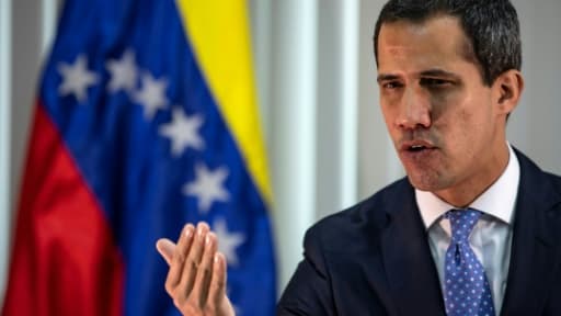 Le leader de l'opposition vénézuelienne Juan Guaido, le 6 mai 2019 à Caracas