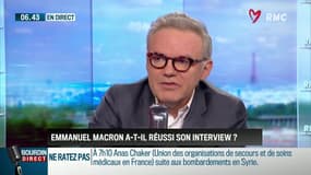 "Emmanuel Macron réalise un joli coup (...) face à un Plenel un peu idéologisé voir hystérique"