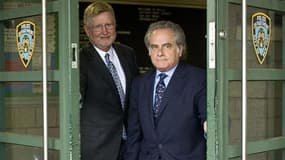 William Taylor (à gauche) et Benjamin Brafman, les avocats de Dominique Strauss-Kahn. Selon des spécialistes, les avocats de Dominique Strauss-Kahn pourraient opter pour différentes lignes de défense lors d'un éventuel procès pour agression sexuelle. /Pho
