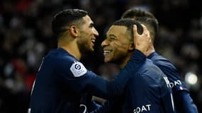 Achraf Hakimi et Kylian Mbappé