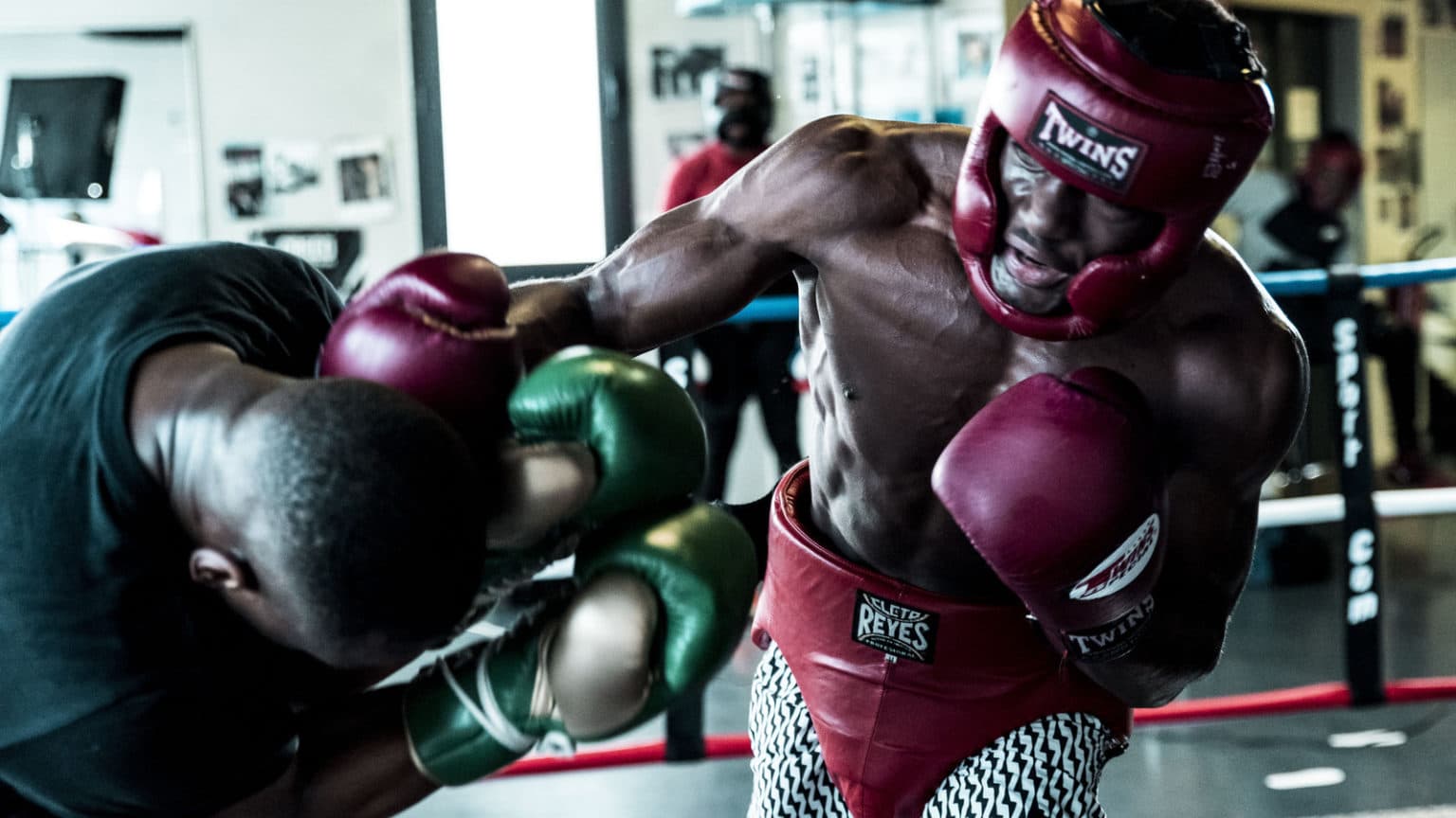 Bakary Samaké (à droite) à l'entraînement