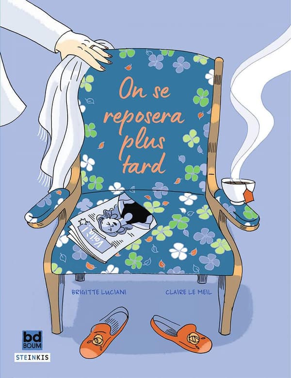Couverture de la BD "On se reposera plus tard" Couverture de la BD "On se reposera plus tard"