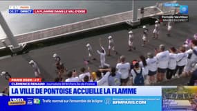 JO 2024: la flamme olympique entame son relais à Pontoise