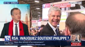 L’édito de Christophe Barbier: RSA, Wauquiez soutient Philippe ?