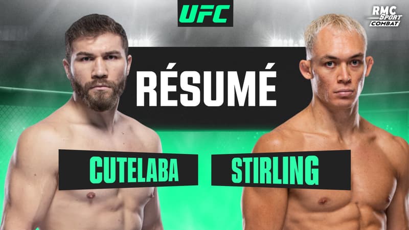 Résumé UFC : Une FRACTURE du MENTAL et un TKO chez les mi-lourd entre Stirling et Cutelaba