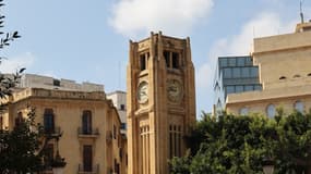 Une horloge à Beyrouth, au Liban, le 26 mars 2023