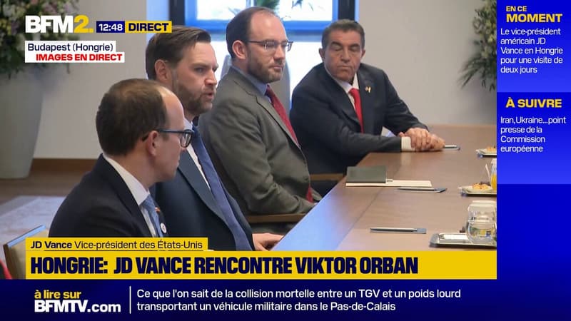 Donald Trump "vous aime" : le vice-président américain JD Vance rencontre le Premier ministre hongrois Viktor Orban à Budapest