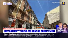 Nice: une trottinette prend feu dans un appartement, un adolescent blessé