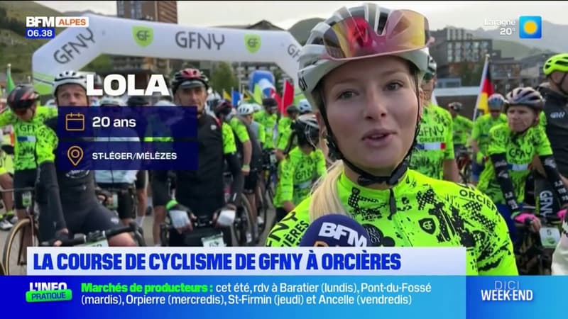 Orcières: la première édition de la course de cyclisme de GFNY 