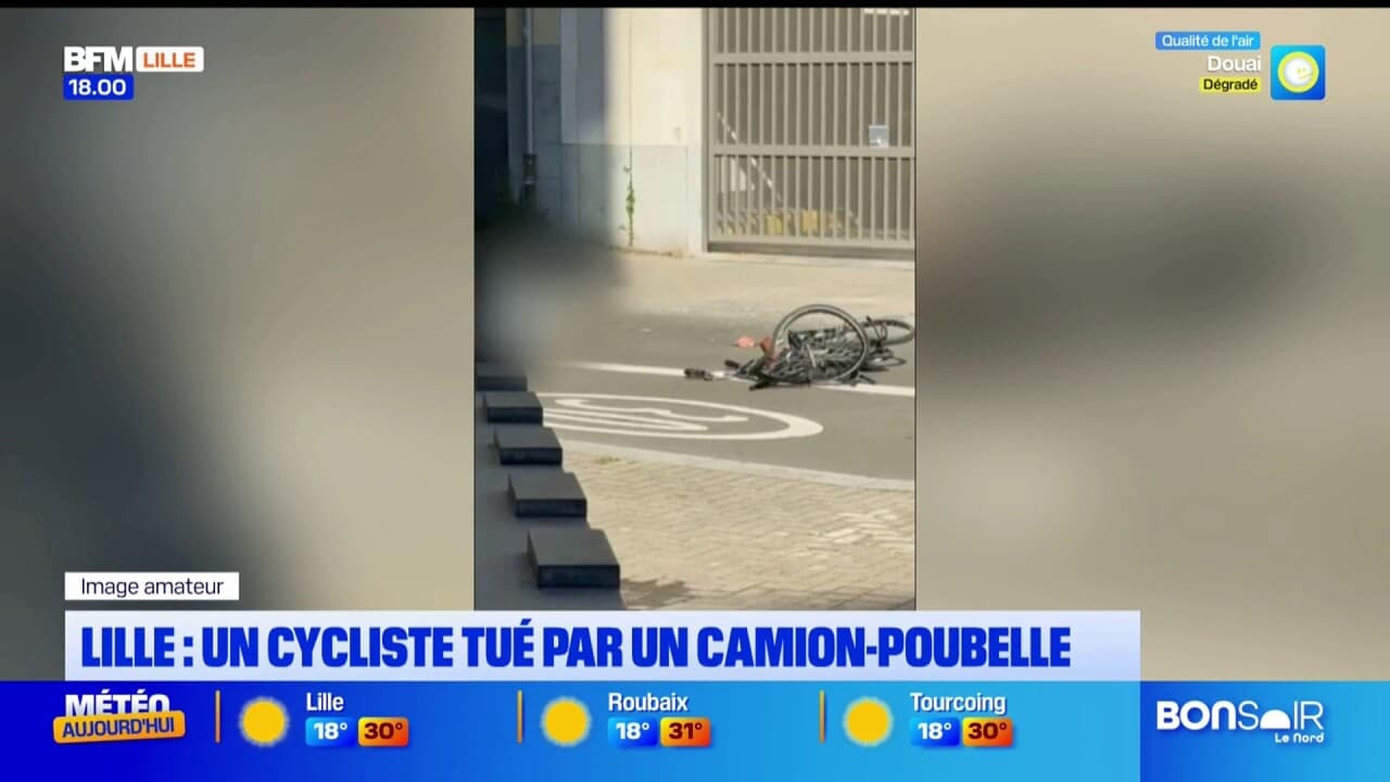 Un cycliste est décédé hier à Lille après avoir été percuté par un camion poubelle
