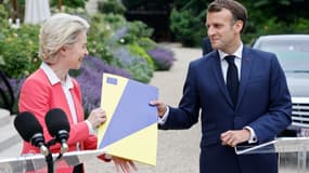 Ursula von der Leyen et Emmanuel Macron 