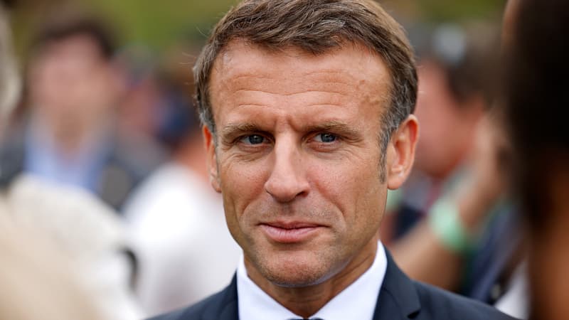 Emmanuel Macron le 25 juillet 2023 à Nouméa