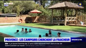 Provence: les campeurs cherchent la fraîcheur