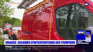 Eure: une dizaine d'interventions des pompiers après les orages