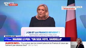 Marine Le Pen: "Nous voulons pouvoir dire non aux gouvernements technocratiques de Bruxelles ou d'ailleurs"