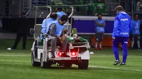 Endrick sort blessé sur civière lors du match de Copa Libertadores entre Palmeiras et l’Independiente del Valle (2-1), le 15 mai 2024