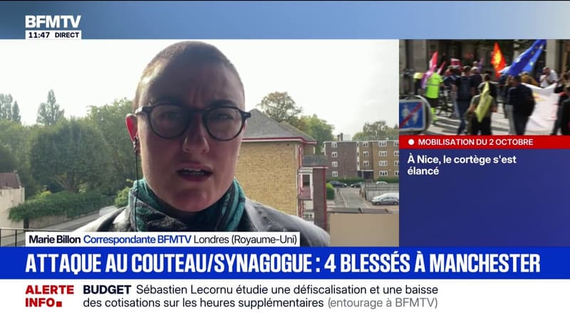 Royaume-Uni: quatre blessés dans une attaque à l'extérieur d'une synagogue à Manchester