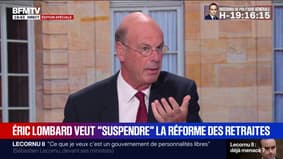 L'ancien ministre de l'Économie Éric Lombard appelle à "mettre au réfrigérateur" la réforme des retraites "jusqu'à l'élection de 2027"