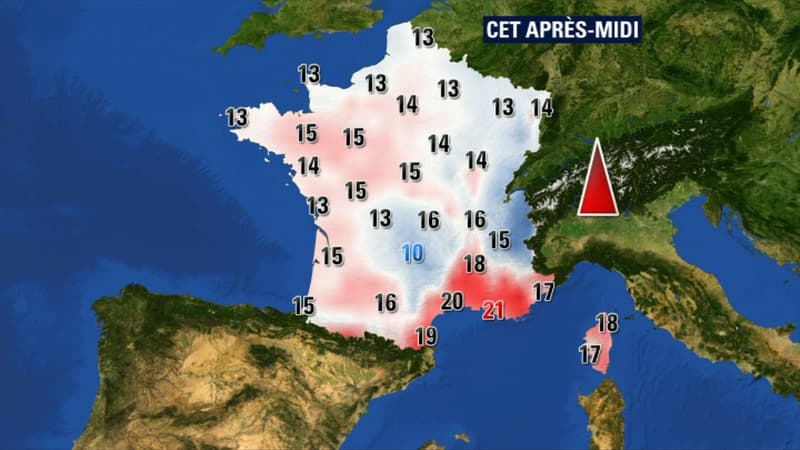 Les températures pour ce 15 mars