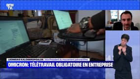 Omicron : télétravail obligatoire en entreprise - 01/01