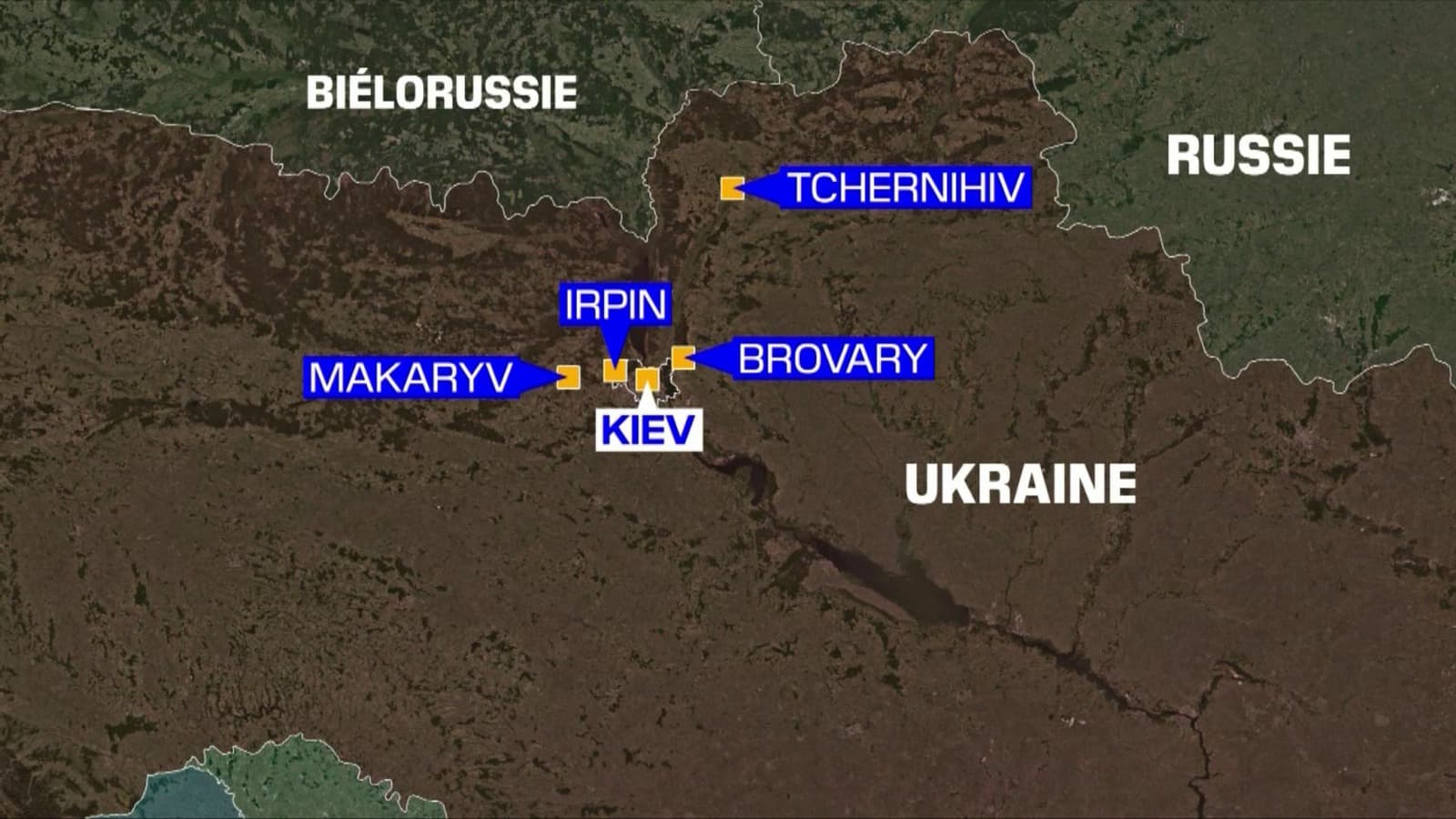 Carte région de Kiev Carte région de Kiev