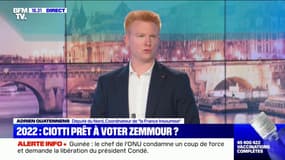 Pour Adrien Quatennens, Éric Zemmour "prétend défendre la France mais la méconnaît"