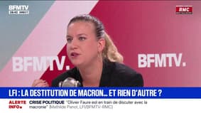 "L'extrême droite est l'assurance-vie du système": Mathilde Panot pointe le Rassemblement national qui pourrait voter contre la destitution Emmanuel Macron