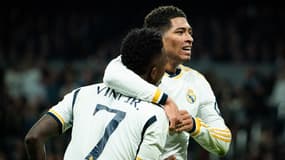 Jude Bellingham et Vinicius Jr avec le Real Madrid, le 6 mars 2024