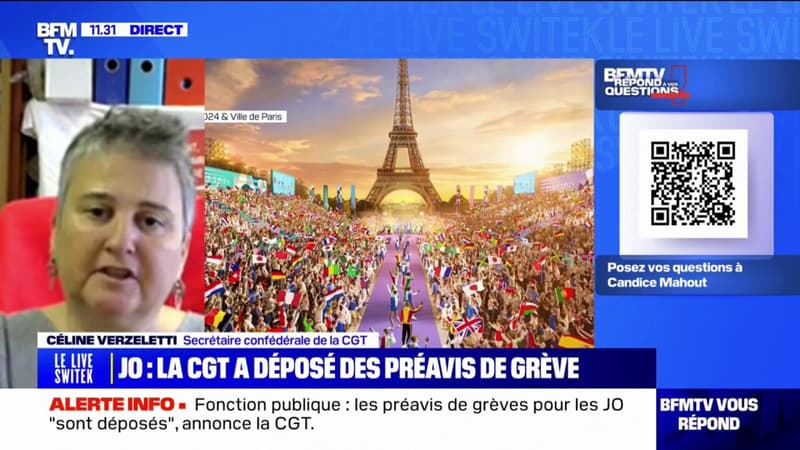 JO de Paris: la CGT a déposé des préavis de grèves dans la fonction publique