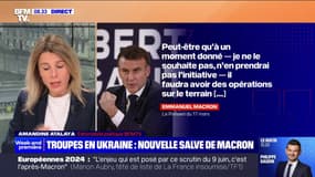 Guerre en Ukraine: Emmanuel Macron évoque toujours l'hypothèse d'"avoir des opérations sur le terrain" 