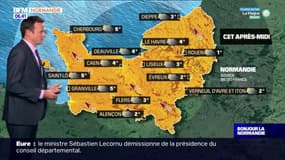 Météo Normandie: un temps sec ce lundi, jusqu'à 2°C à Évreux et 5°C à Saint-Lô