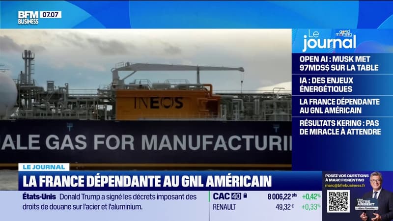 La France dépendant au GNL américain