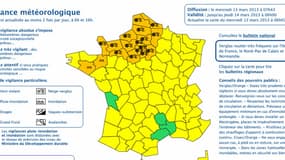 21 départements sont toujours placés en vigilance orange par Météo France..