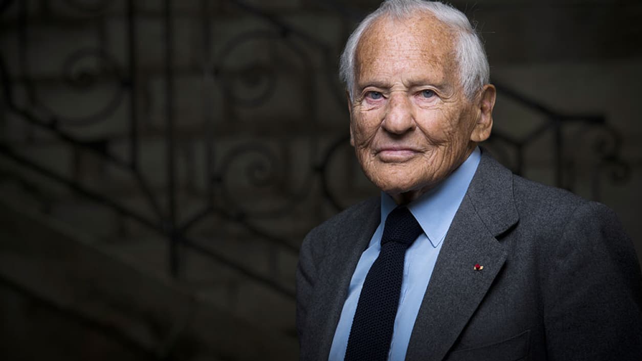 Jean d'Ormesson, le 9 avril 2015. L'écrivain fait alors son entrée dans la Pléiade. Jean d'Ormesson, le 9 avril 2015. L'écrivain fait alors son entrée dans la Pléiade.